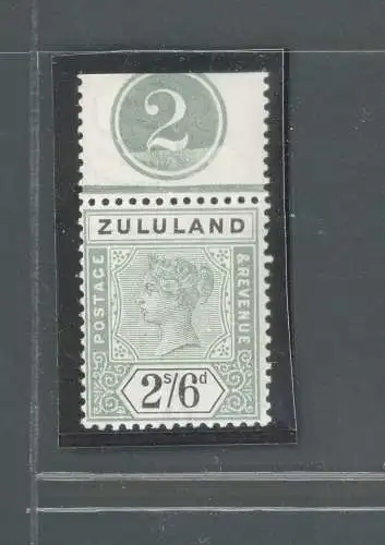 1894-96 Zululand - Südafrika - Stanley Gibbons Nr. 26 - Tischnummer - postfrisch**