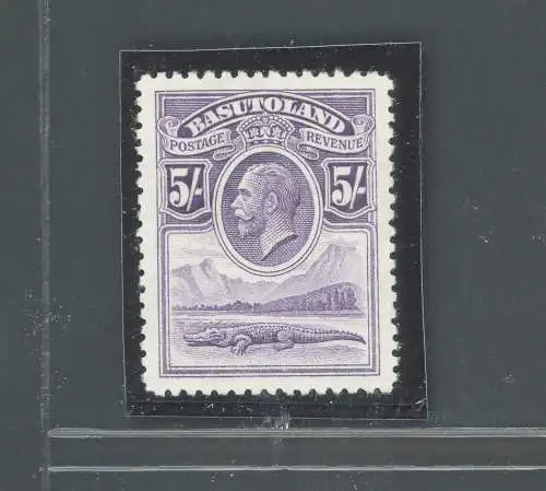 1933 Basutoland - Stanley Gibbons Nr. 9 - 5 violette Schilling - postfrisch**