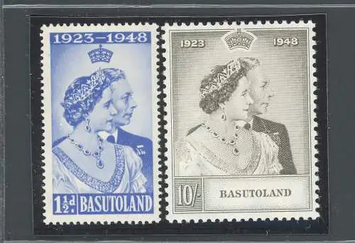 1948 Basutoland - Stanley Gibbons Nr. 36-37 - Royal Silver Wedding - postfrisch**
