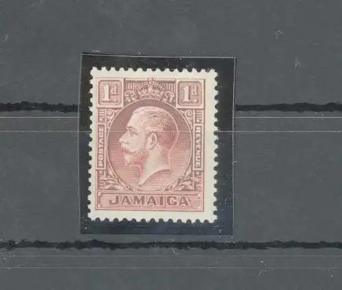 1929-32 JAMAIKA - Giorgio V - Stanley Gibbons Nr. 108 - 1d. scharlachrot - Die I - Multiscript CA - MNH**