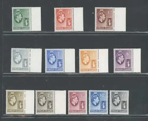 1938-47 Britische Jungferninseln - Stanley Gibbons n. 110/121 - postfrisch**