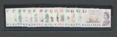 1967 BAHAMAS, SG Nr. 295/309 15 MH Set*