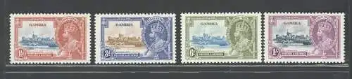 1935 Gambia, Stanley Gibbons Nr. 143-46 - Silbernes Jubiläum - postfrisch**