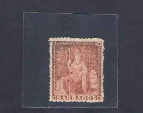 1870-71 Barbados - Stanley Gibbons Nr. 4d. dull vermilion - MH* Sorani zertifiziert