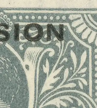 1922 Ascension, Stanley Gibbons Nr. 4b - Fleck auf Bildlauf - MLH* - selten