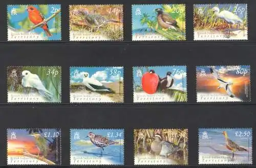 2004 BIOT - BRITISH INDIAN OCEAN TERRITORY - OCEAN INDIAN - Yvert Nr. 289-300 - Vögel - 12-Werte-Serie - postfrisch**