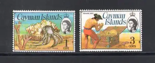 1974 CAYMAN ISLANDS Yvert und Tellier 333-346 + 333a + 333b 16 postfrischwerte**