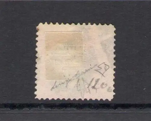 1869 USA, Yvert Air Post Katalog Nr. 38 - 90 Cent Karmin und schwarz - Lincoln - gebraucht - Unterschrift für Enzo Diena