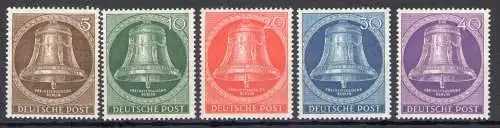 1953 Deutschland - Berlin - Typ A mit Mittelflügel - Yvert Nr. 87-91 - postfrisch**