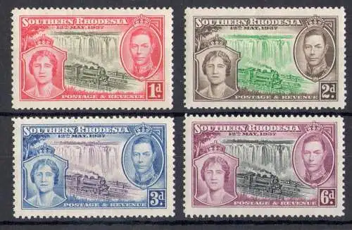 1935 Südrhodesien, Stanley Gibbons Nr. 31-34 - Silbernes Jubiläum - postfrisch**