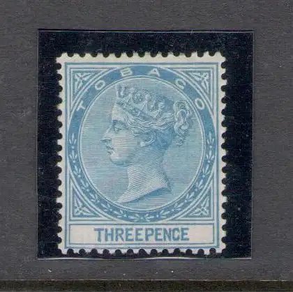 1879 TOBAGO - Stanley Gibbons Nr. 2 - 3 d. blau - postfrisch**