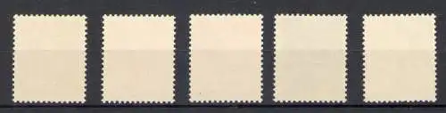 1934-35 Liechtenstein, Luftpost, Königsadler, Nr. A9B/A13B - Prägte Karte - postfrisch**