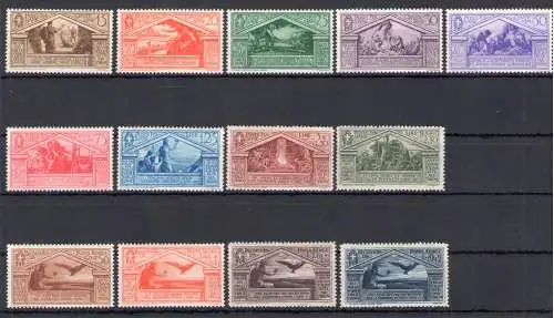 1930 Italien - Königreich - Bimillenario Nascita Virgilio Nr. 282/90 + Luftpost Nr. 21/24 - 13 Werte - postfrisch**