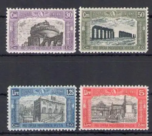 1928 Italien - Königreich - Miliz II Nr. 220-23 - 4 Werte - postfrisch **