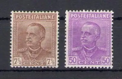 1928 Italien - Königreich - Michetti Nr. 224-25 - 2 Werte - postfrisch **