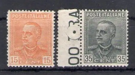 1929 Italien - Königreich - Michetti Nr. 240-41 - 2 Werte - postfrisch **