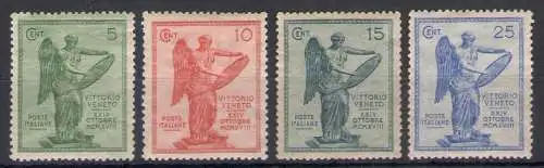 1921 Italien - Königreich, Nr. 119-22, 3. Jahrestag des Sieges, 4 Werte - postfrisch**