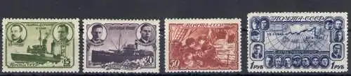 1940 RUSSLAND, Georgi Sedov - Nr. 759-62- MH*