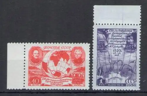 1950 RUSSLAND, Antarktisforschung - Nr. 1494-95 - postfrisch**