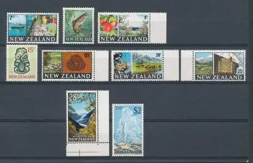 1967-70 Neuseeland, SG 870/79 - MNH** (1 Wert fehlt)