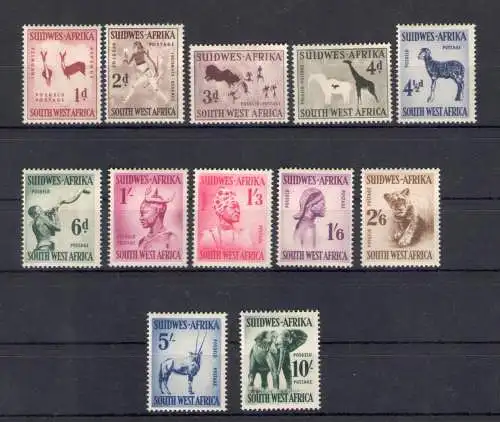 1954 Südafrika - Yvert Nr. 237/48 - MH*