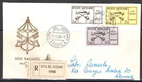 1958 Vatikan, Sitzvakanz - Venedig Nr. 42/v, Reiseempfehlung