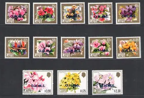 1985 Niue, Servicemarken - Yvert 1/13 - 13 Werte - postfrisch**