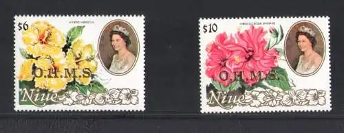 1987 Niue, Servicemarken - Yvert 18/19 - 2 Werte - postfrisch**