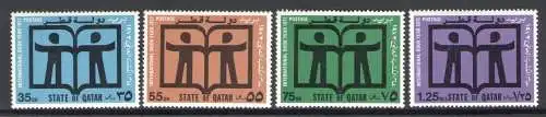 1972 KATAR, SG Nr. 411/14 - Internationales Jahr Buch - postfrisch**