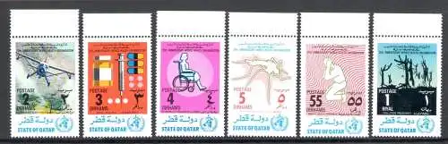 1973 KATAR, SG Nr. 465/70- Gesundheitsorganisation - postfrisch**