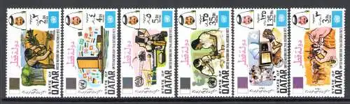 1973 KATAR, SG Nr. 483/88 - Vereinte Nationen - postfrisch**