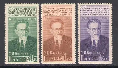 1950 Russland, Geburtstag Kalinins - Nr. 1498/00 - postfrisch**