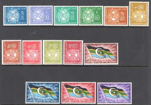 1965 Südarabien, Stanley Gibbons Nr. 3/9 - postfrisch**