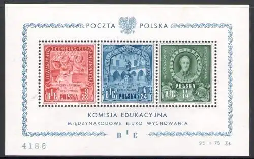 1946 Polen, Broschüre Nr. 9 BIE - Bildungsamt - postfrisch**