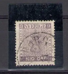 1858 Schweden - Nr. 7 - 9 oder violett braun - gebraucht