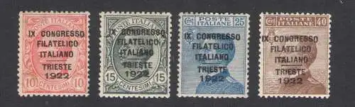 1922 Italien - Königreich, Philatelistischer Kongress Nr. 126/26 - postfrisch** Außergewöhnlich