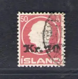 1924-26 Island, Nr. 111 - 10k. von 50 a. - Gebraucht Raybaudi Zertifikat
