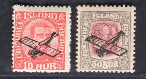 1928/29 Island, Nr. 1/2 - Luftpost - postfrisch**