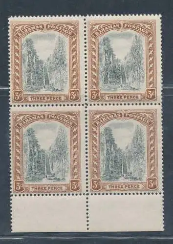 1911-19 Bahamas - Stanley Gibbons Nr. 77 - 3D schwarz und braun - postfrisch**