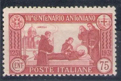 1924 Italien - Königreich S. Antonio dent. 12 Nr. 299 MNH** - mittelmäßige Zentrierung