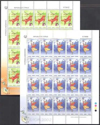 2002 EUROPA CEPT, Zypern Nr. 2 Minifos - postfrisch**