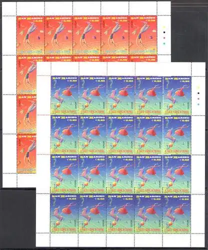 2002 EUROPA CEPT, San Marino Nr. 2 Minifogli - postfrisch**