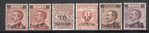 1923-27 Italien - Königreich, Nr. 135/40 Michetti übertrastet - postfrisch**