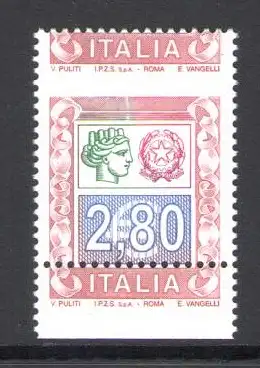 2004 Italienische Republik, 2,80 Euro Hohe Werte, doppelt Italien Nr. 2776 Bc mnh**