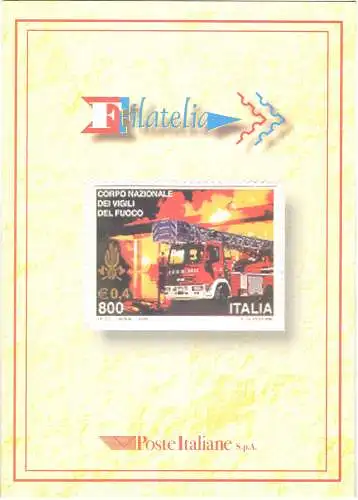 1999 Italien - Republik, Folder - Feuerwehr Nr. 2, postfrisch**