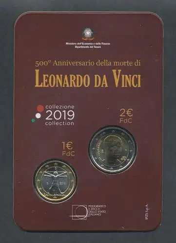 2019 Italien - Republik, Ordner - Leonardo da Vinci Nr. 661 - postfrisch**