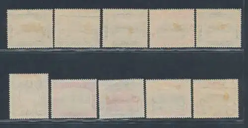 1903-07 Dominica, Stanley Gibbons Nr. 27/36, 10 Werte Serie, MH*