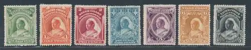 1897/98 Niger Küstenprotektorat Stanley Gibbons Nr. 66/72 - MH*