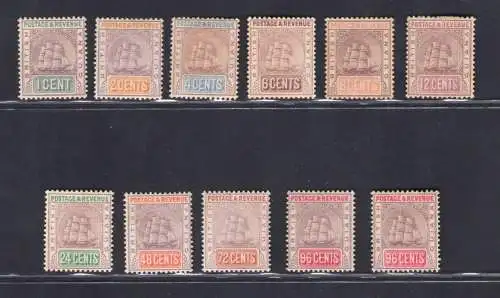 1889 British Guayana - Stanley Gibbons Nr. 193-05 - MH*