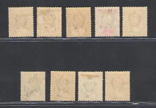 1902 Leeward Islands - Stanley Gibbons Nr. 20-28 - Komplette Serie - MH*